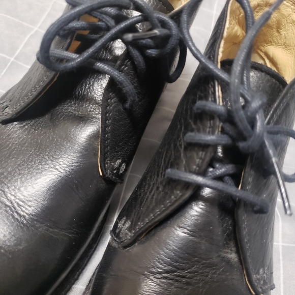 Frye Phillip Chukka Leather Ankle Boots Black Shoes Lace Up Size 6B - Picture 9 of 16